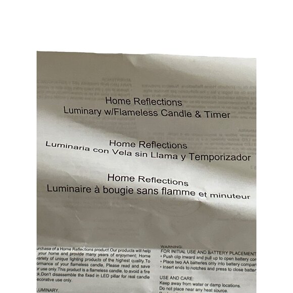 Home Reflections Ceramic Santa Claus Luminary W/ Flameless Candle & Timer - Picture 4 of 10